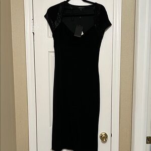 ABS Elegant Black Dress